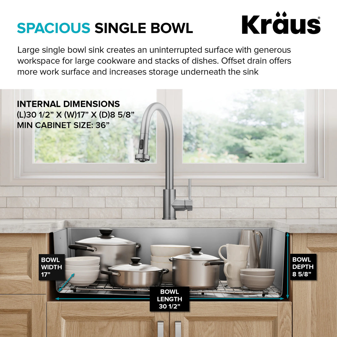 Fairlane Undermount 18 Gauge Stainless Steel Kitchen Sink