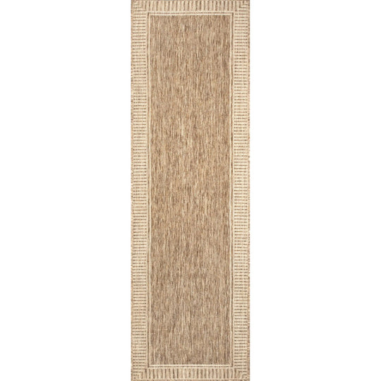 Leah Classic Bordered Indoor/Outdoor Area Rug