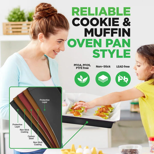 10 Piece Non-Stick Steel Bakeware Set