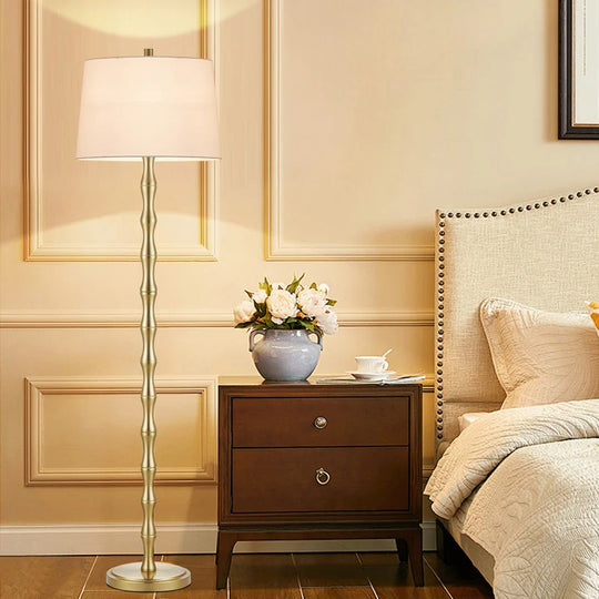 61'' Floor Lamp with Fabric Drum Shade