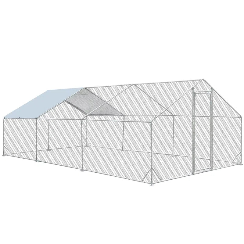 Derward 200 Square Feet Walk in Chicken Run for up to 20 Chickens