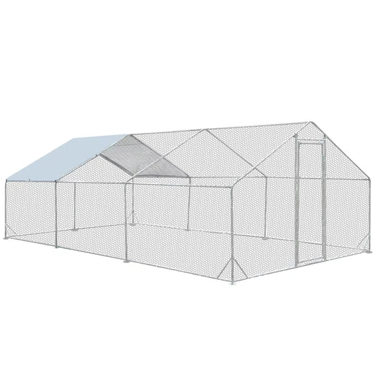 Derward 200 Square Feet Walk in Chicken Run for up to 20 Chickens