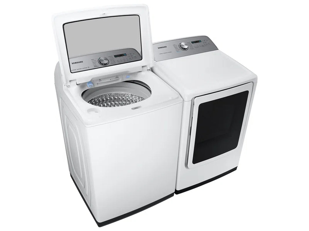 5.2 Cu. Ft. Large Capacity Top Load Smart Washer and 7.4 Cu. Ft. Smart Electric Dryer with Steam Sanitize+