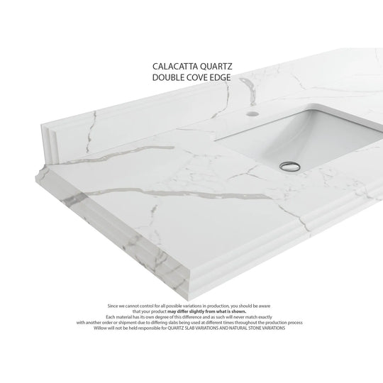 Willow Collection 84 in W X 22 in D X 36 in H Boston Double Bowl Sink Bathroom Vanity with Countertop