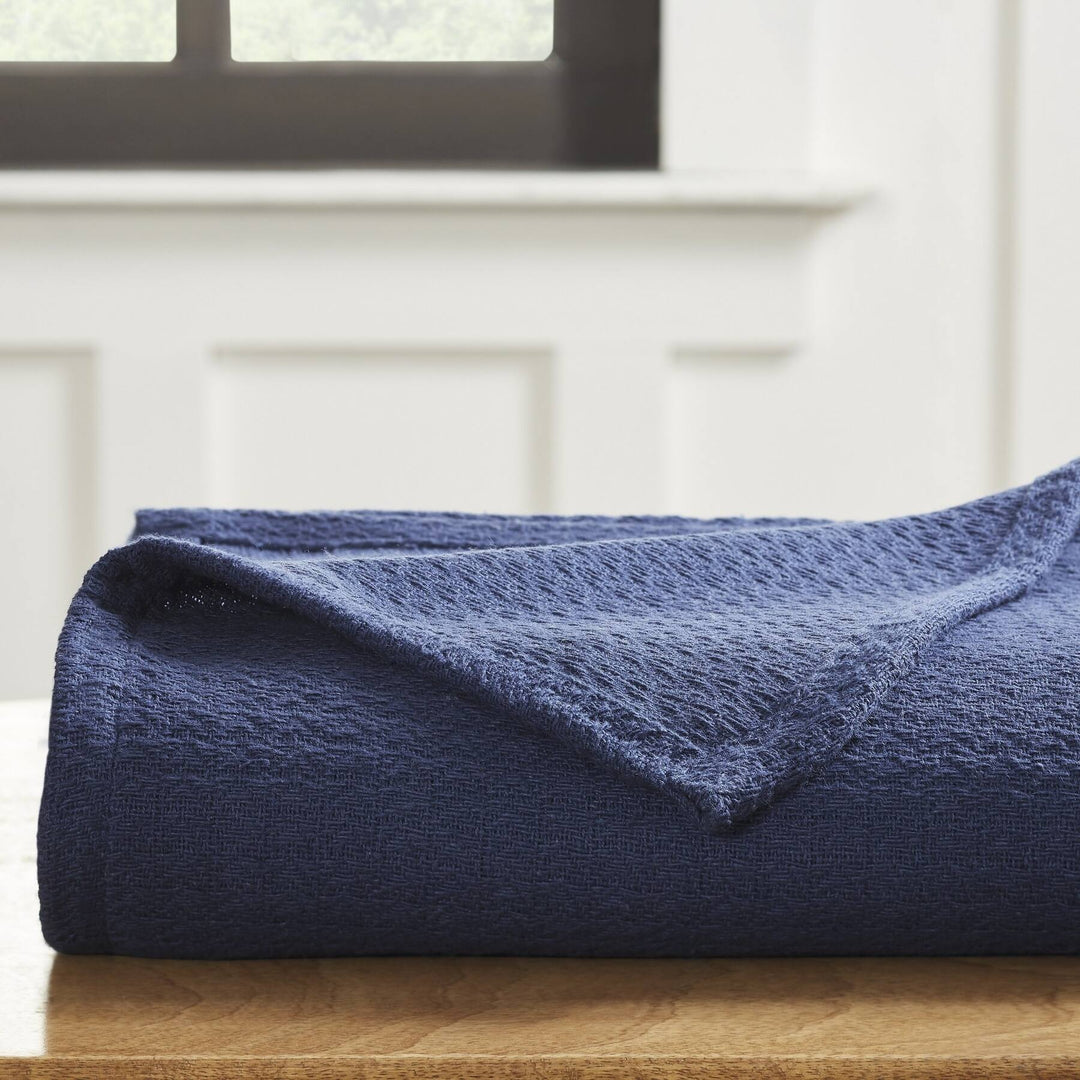 Waffle Weave Honeycomb Knit Soft Cotton Blanket