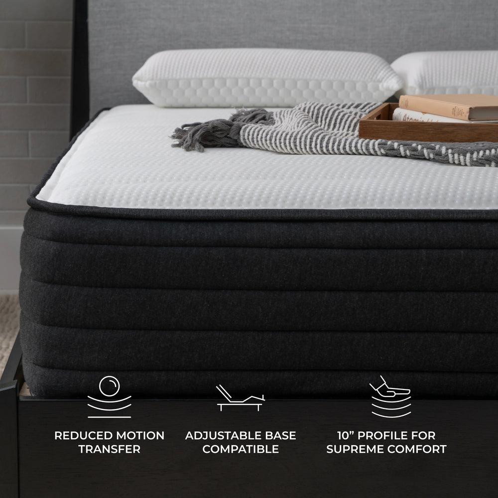 10" Gel Memory Foam Hybrid Mattress