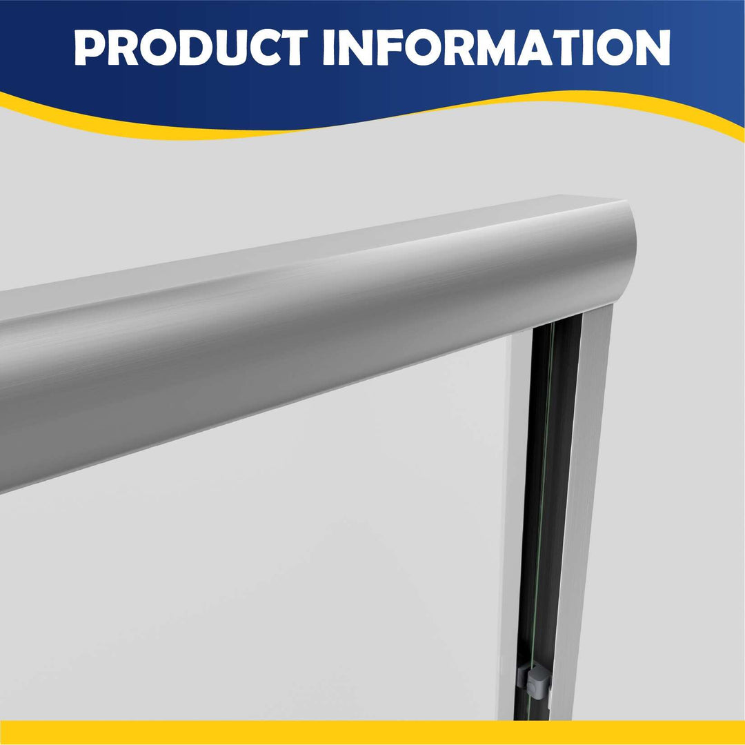 55-59" W X 56" H Bath Tub Semi-Frameless Sliding Shower Door