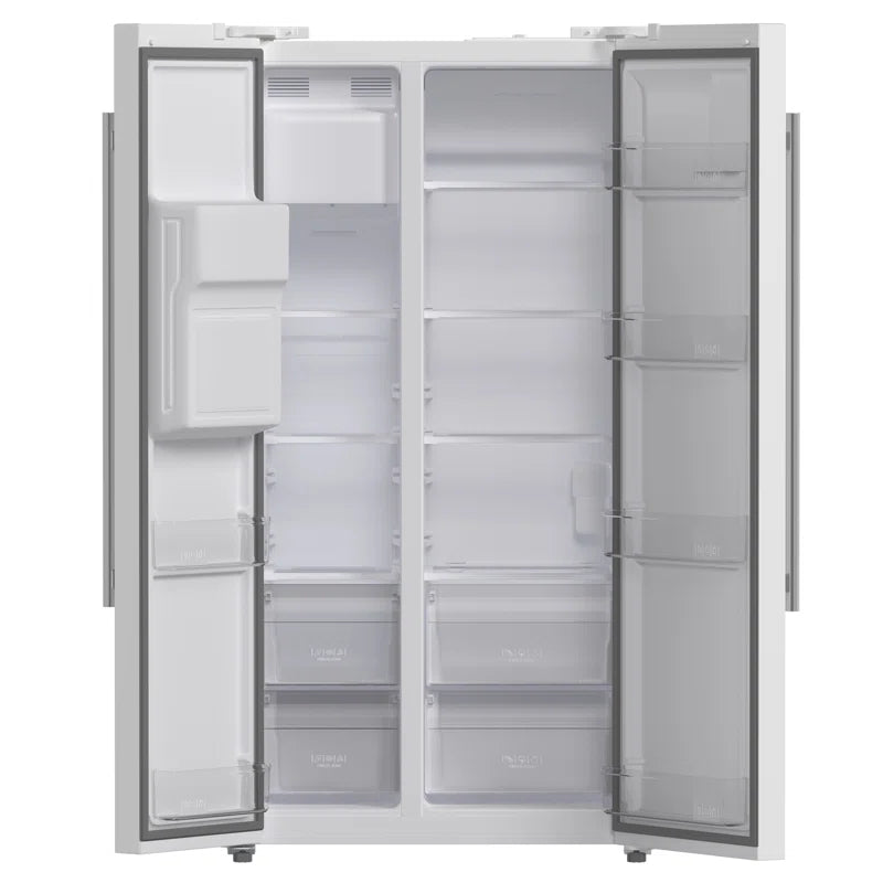 Salerno 36-Inch Side-By-Side 20 Cu.Ft Refrigerator with External Ice & Water Dispenser