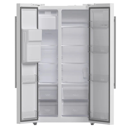 Salerno 36-Inch Side-By-Side 20 Cu.Ft Refrigerator with External Ice & Water Dispenser