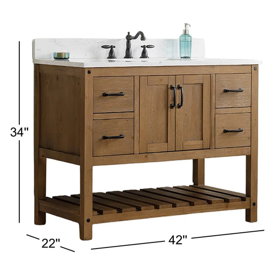 Radstock 42'' Single Bathroom Vanity with Top