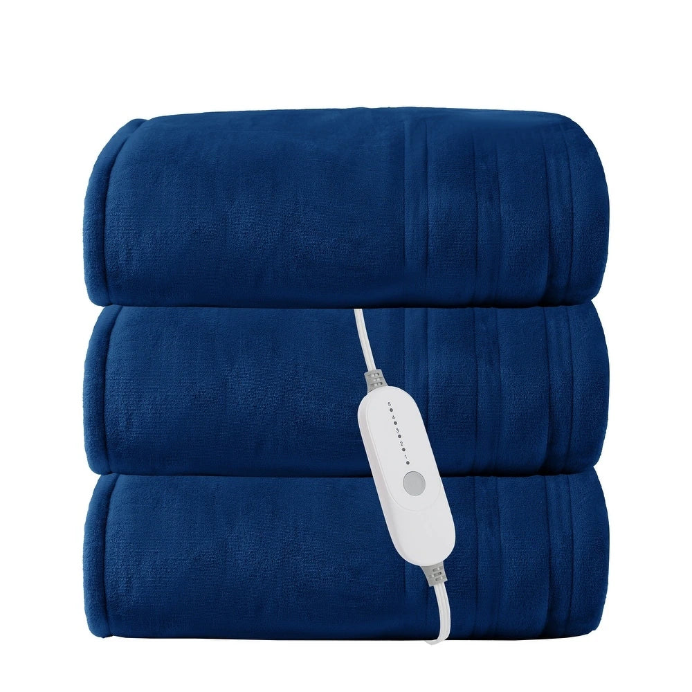Flannel Electric Heated Blanket with Controller