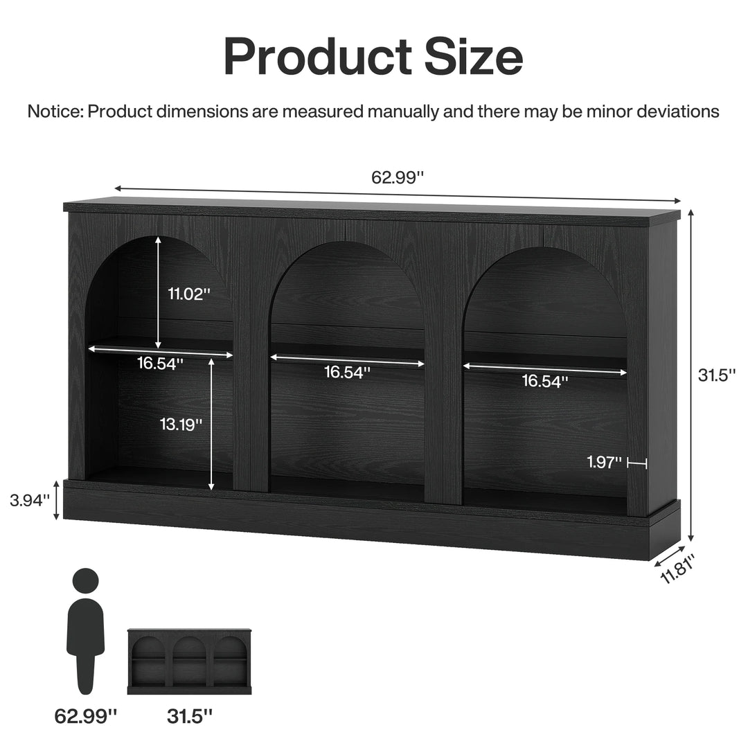 Farmhouse TV Stand for Tvs up to 65 Inches, Farmhouse Entertainment Center with Storage