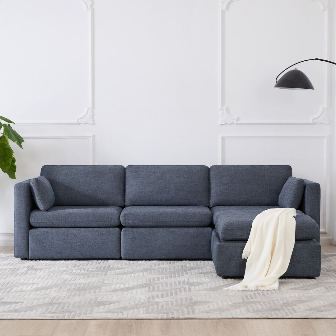 Mia Oversized Modular Sectional Fabric Sofa