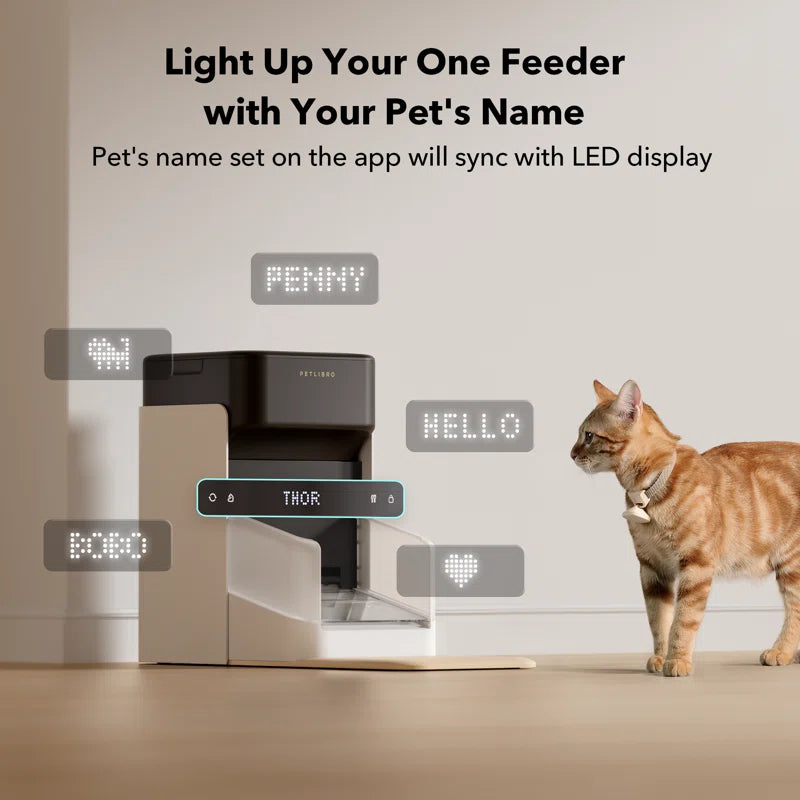 One RFID Automatic Feeder with Smart APP Control, Coffee, 3L, 1 Count