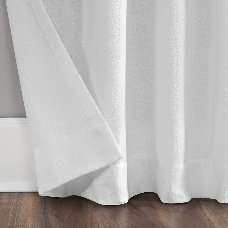 Archaeo Sarro Washed Cotton Semi-Sheer Tab Top Curtain Panel