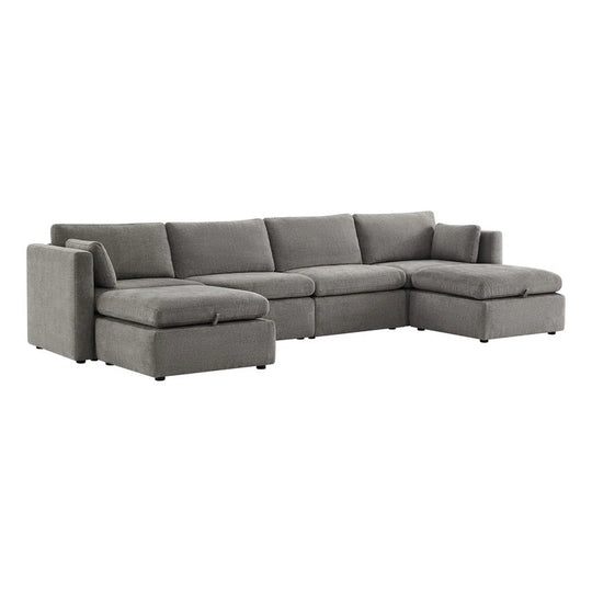Mia Oversized Modular Sectional Fabric Sofa