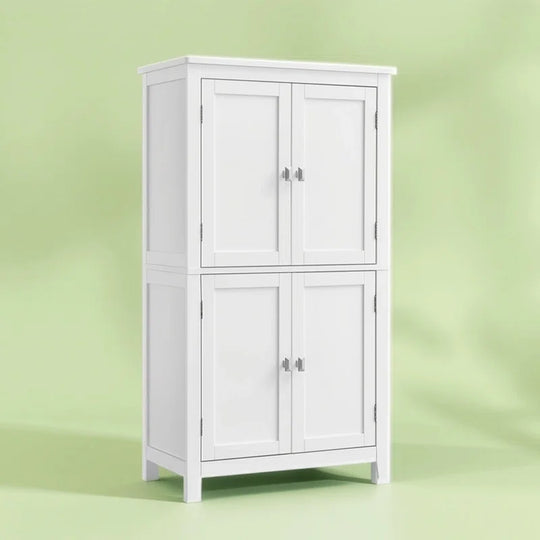 Arhavi 42.1" H Floor Storage Cabinet, Storage Unit, Freestanding Cabinet with 4 Doors