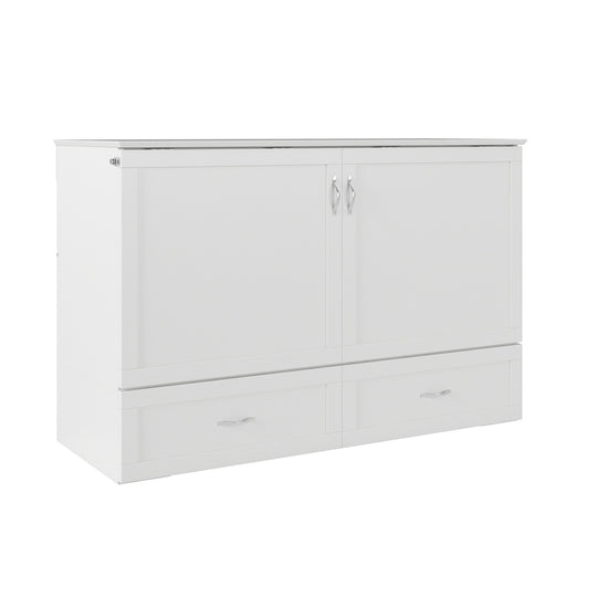 Hamilton Murphy Bed Chest with Mattress and Storage Drawer