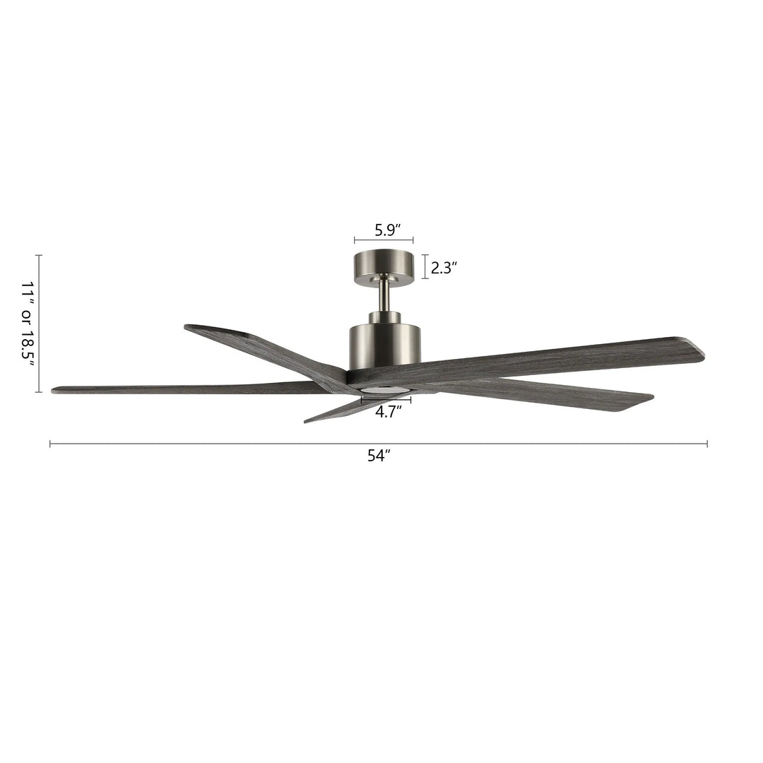 54 Inch DC Motor Indoor Ceiling Fan without Lights