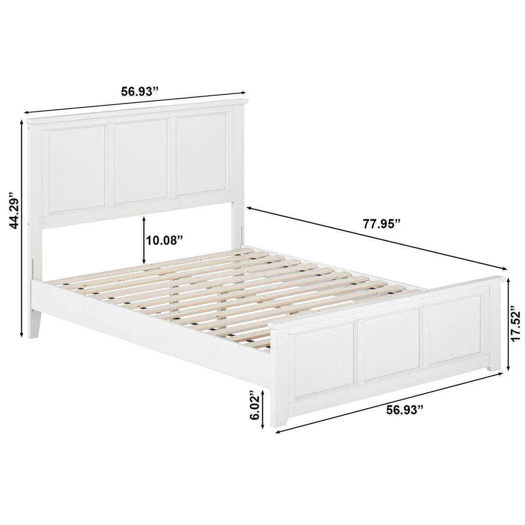 Charlotte Solid Wood Low Profile Platform Bed with Matching Footboard
