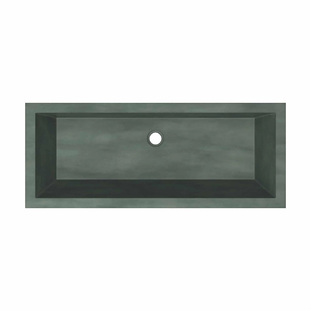 Arcata Nativestone Concrete Undermount Trough Bathroom Sink