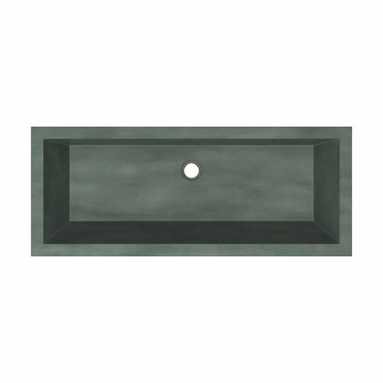 Arcata Nativestone Concrete Undermount Trough Bathroom Sink