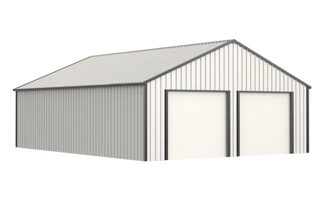 25 Ft. W X 33 Ft. D Outdoor Metal Storage Shed Garage Shed with Doors