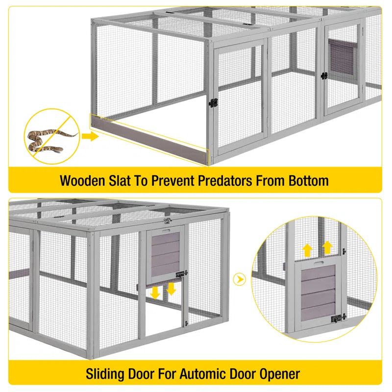 Chanille 20.73 Square Feet Chicken Run for up to 2 Chickens