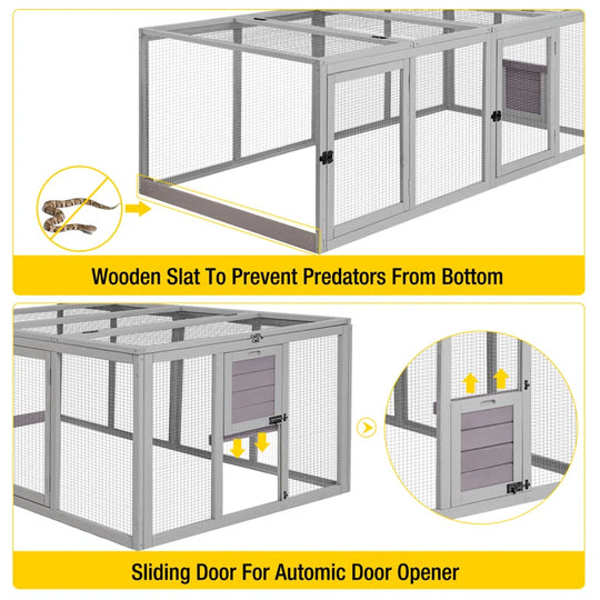 Chanille 20.73 Square Feet Chicken Run for up to 2 Chickens