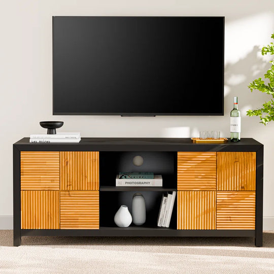 Vivian Jade Solid Wood Fully Assembled TV Stand for Tvs up to 60"