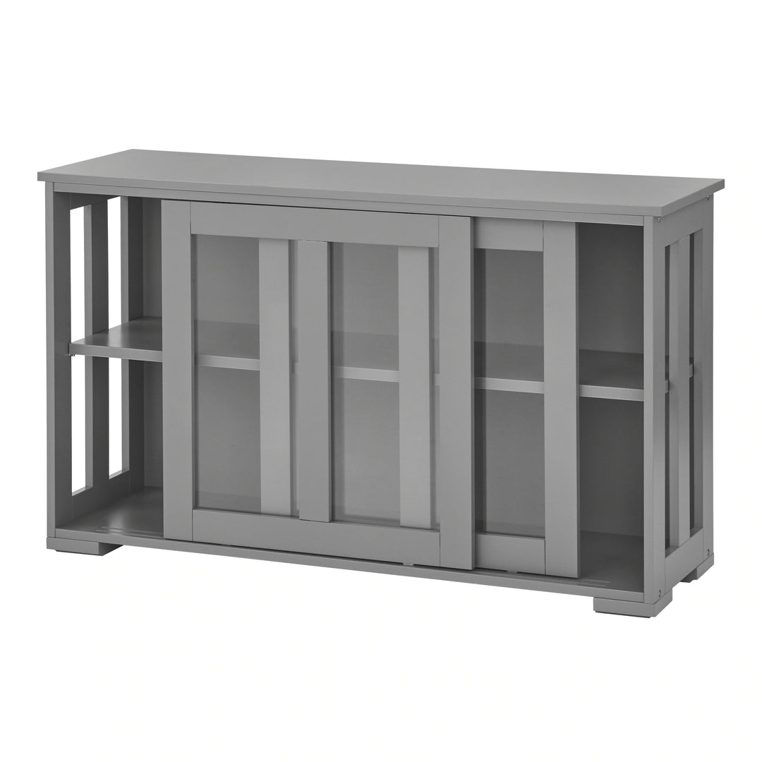 Jefferson Sliding Glass Door Stackable China Cabinet