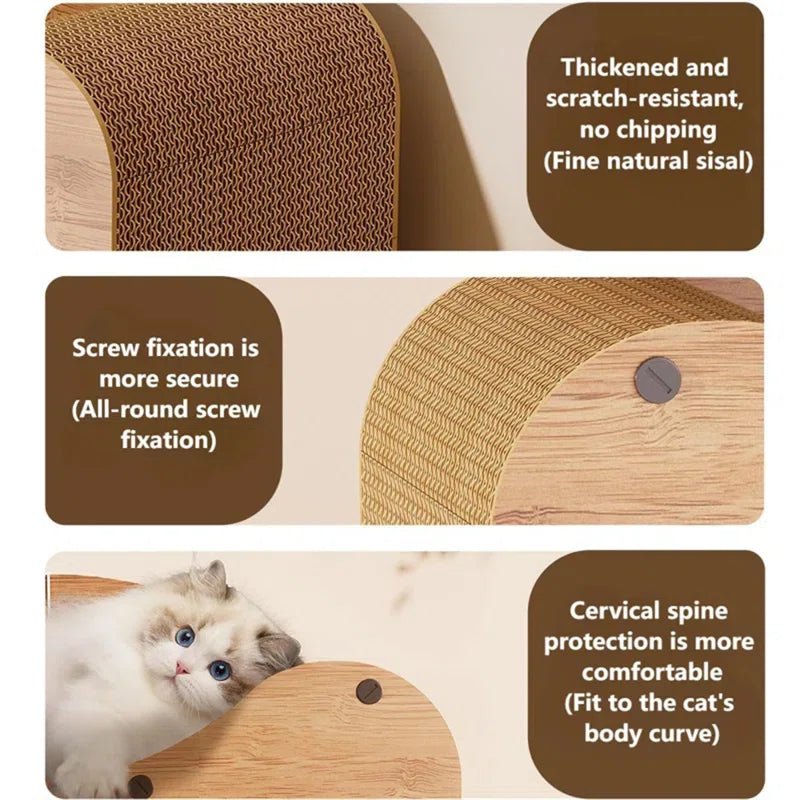 Multi-Functional Cat Scratcher Lounge Bed