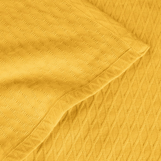 Diamond Weave All-Season Bedding Cotton Blanket