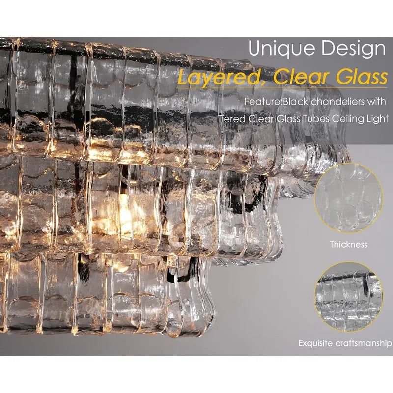 36In-67.4 In. 6-Lights Gold Crystal Drum Chandelier