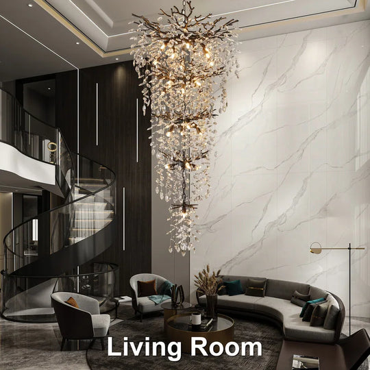 Crystal Dimmable LED Tiered Chandelier - 118In
