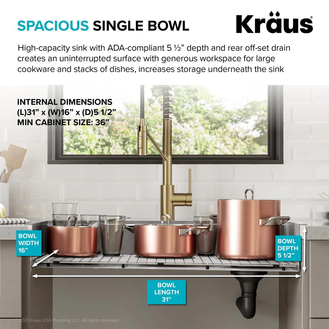 Kore Workstation Drop-In Stainless Steel Kitchen Sink