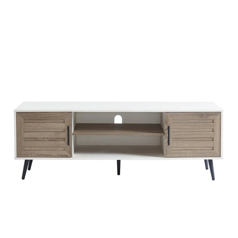 Mid-Century Modern TV Stand for Tvs up to 70" Entertainment Center Media Console - 20.5'' H X 59'' W X 15.5'' D