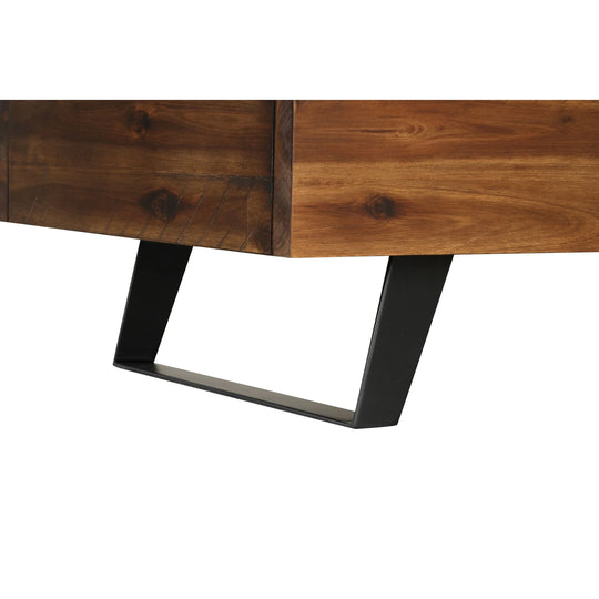 Broadmore 46-Inch Acacia Wood Storage Bench
