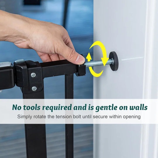Carion Metal Adjustable Pressure Mounted Pet Gate