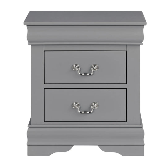 Modern Grey 2 - Drawer Nightstand