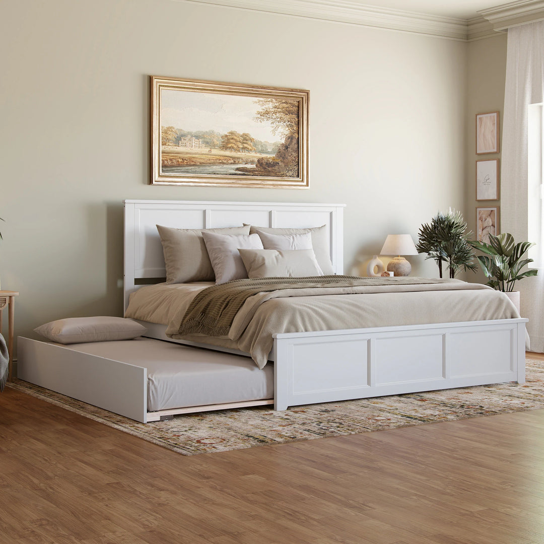 Madison Platform Bed with Matching Footboard & Trundle