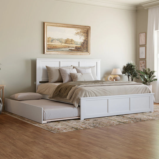 Madison Platform Bed with Matching Footboard & Trundle