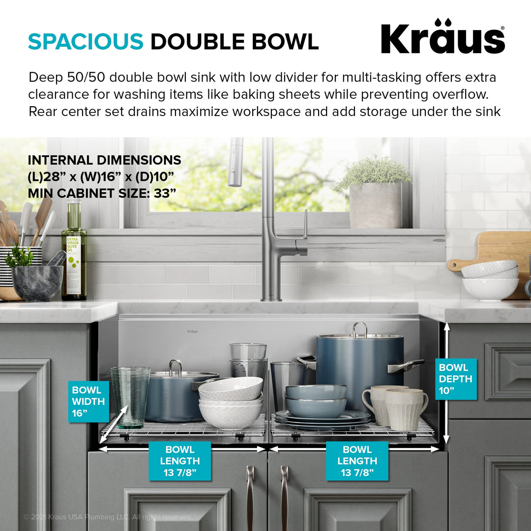 Kore Workstation Undermount Stainless Steel Kitchen Sink