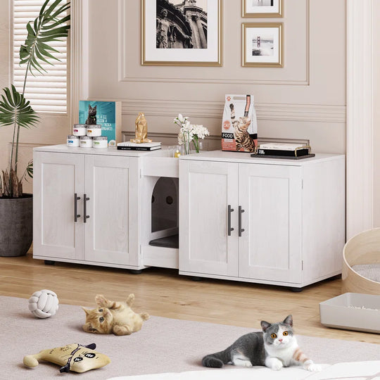 Dyte Medium Density Fiberboard (MDF) Litter Box Enclosure