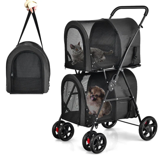 Foldable Pet Stroller With