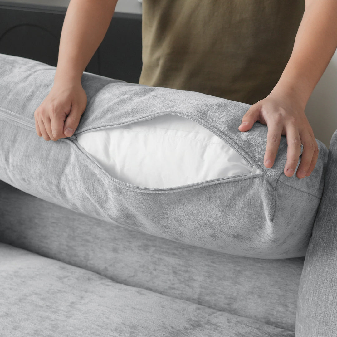 Modern Cloud Sectional Couches for Living Room Set, Chenille U-Shaped Sofa Couch