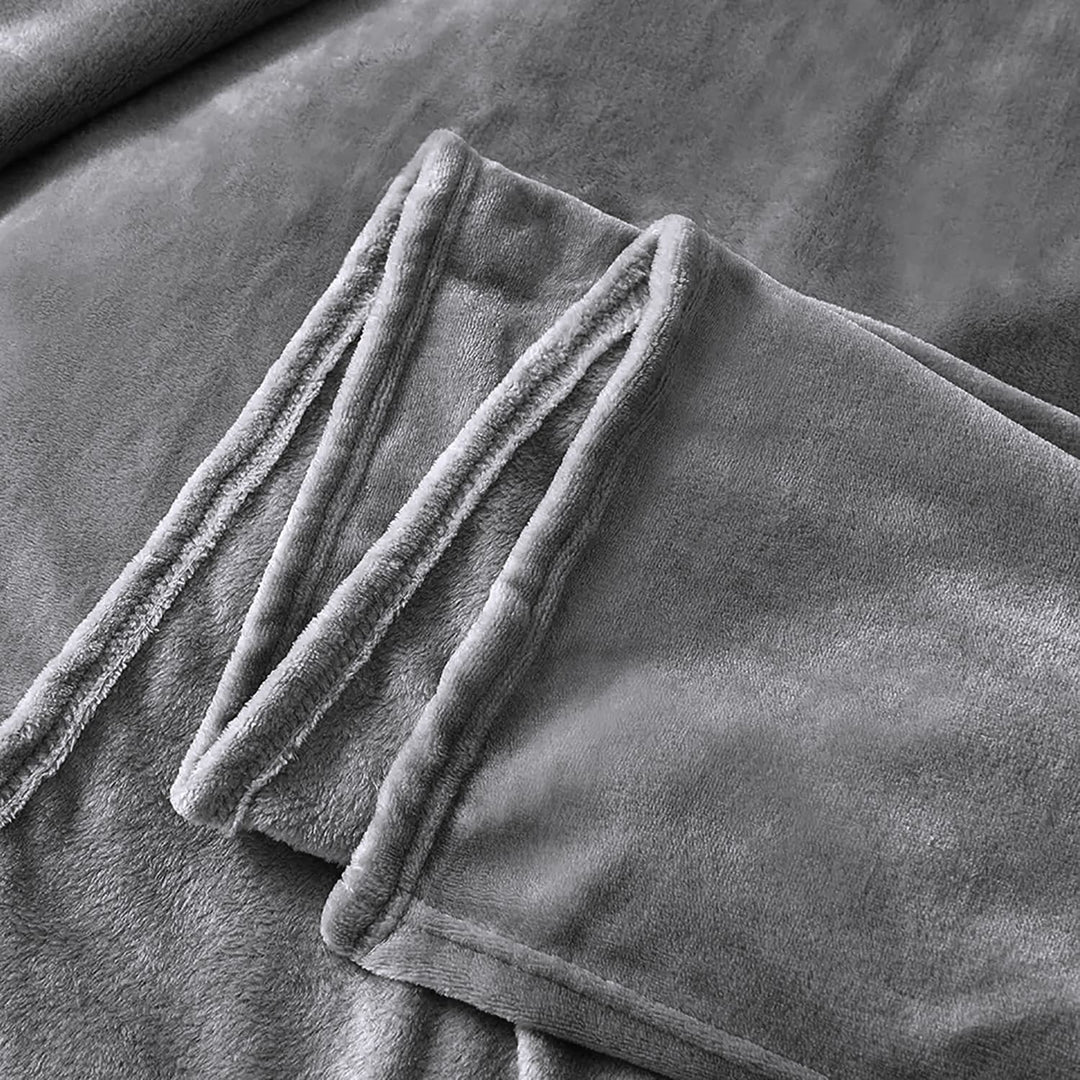 Cozy Microfiber Extra Soft Solid Color Throw Bed Blanket