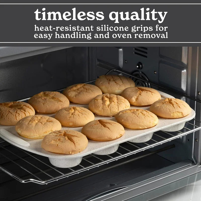Nonstick Stackable Bakeware Set - Heavy Duty, Durable, Easy Release Baking Set, 10 Pcs