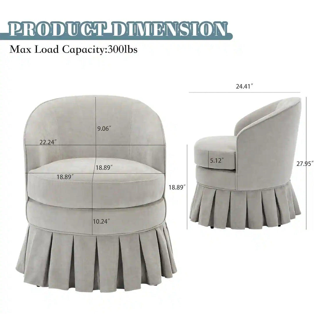 Mid-Century Armchair, Cozy Makeup Chair, Comfy Chair