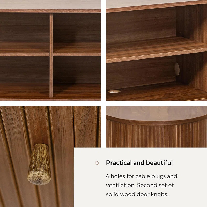 Sideboard Cabinet with Doors and Shelves - Cabinet for Living Room, Bedroom, Entryway and Office Credenza. Kitchen Buffet, Modern Media Console Table with Storage